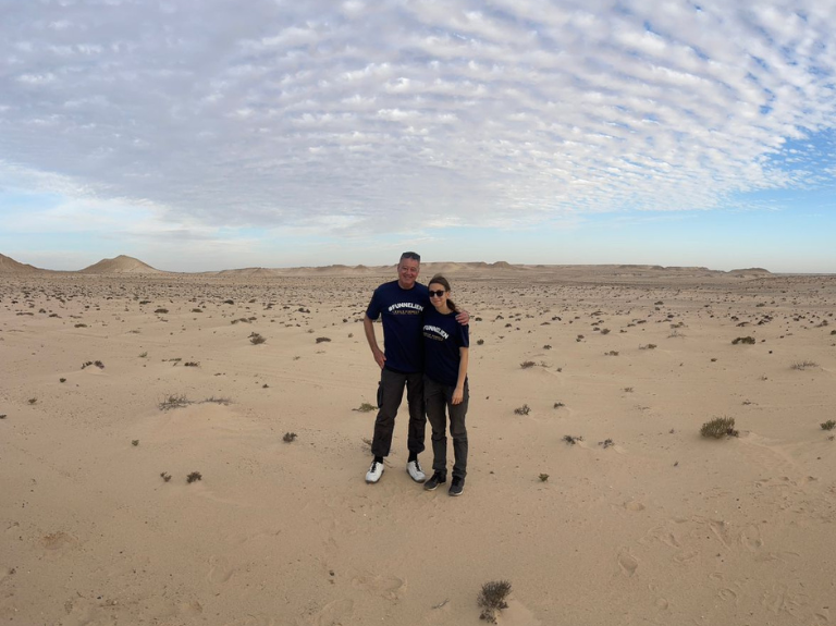 En el Sahara occidental, cerca de Dakhla.