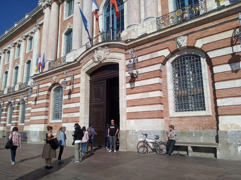 En Francia, en el centro de la ciudad de Toulouse.